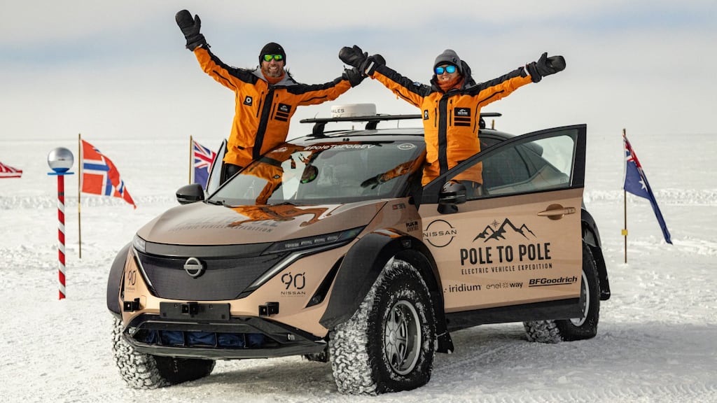 Chris and Julie Ramsey completed an epic Pole-to-Pole drive in a specially modified Nissan Ariya
