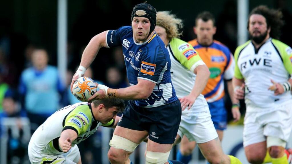 Seán O’Brien in action against the Ospreys at the RDS. Photograph: Lorraine O’Sullivan/Inpho