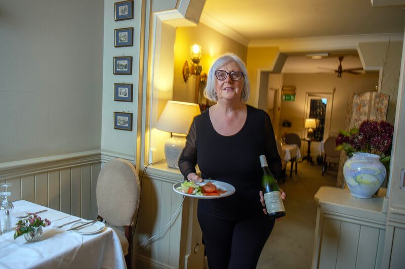 Ann Cronin has been a waitress for 43 years in Aherne's seafood restaurant in Youghal, Co Cork. Photograph: Michael Mac Sweeney/Provision