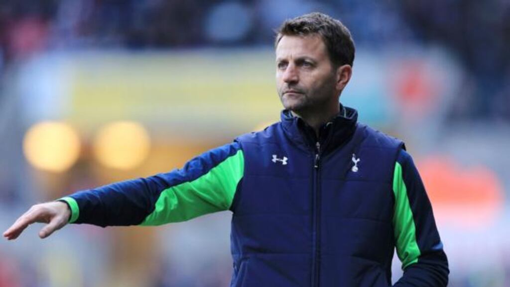 Spurs manager Tim Sherwood is in definat mood. Photograph: Nick Potts/PA Wire