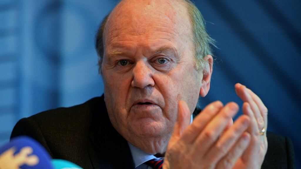 Michael Noonan: the Minister for Finance has predicted a balanced budget in headline terms in 2017. Photograph: Eric Luke