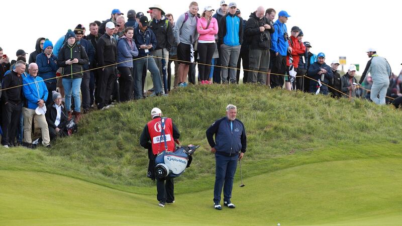 Darren Clarke during the 148th Open Championship at Royal Portrush Golf Club in July 2019. Photograph: Ian Walton/Reuters