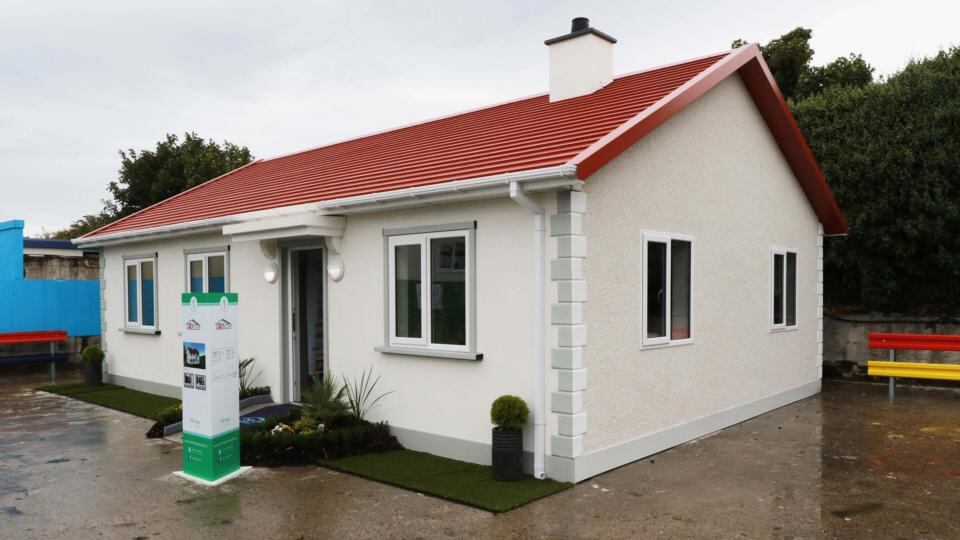 The mayors of the four Dublin local authorities will view six samples of “cellular modular housing”, from six providers, which have gone on display. Above is a home by Skyclad. Photograph: Nick Bradshaw/The Irish Times
