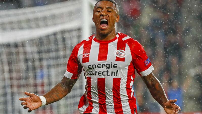 New Spurs signing Steven Bergwijn could make his debut on Sunday. Photograph: Jerry Lampen/EPA