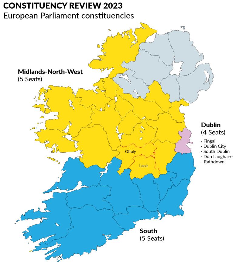 CONSTITUENCY REVIEW 2023
European Parliament constituencies