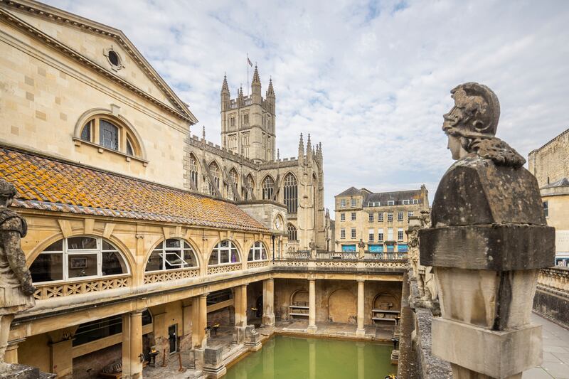 The Roman Baths. Photograph: Jeremie Souteyrat/New York Times