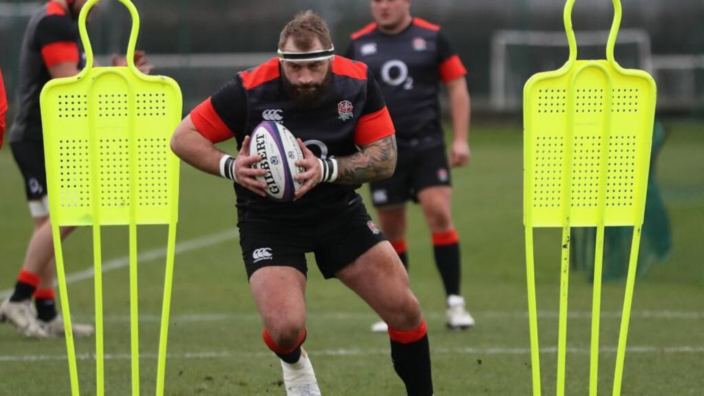 Joe Marler could feature for England against Scotland after serving his latest suspension. Photograph: David Rogers/Getty