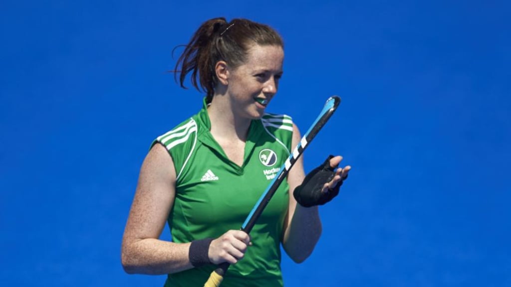Emma Smyth during Ireland’s match against South Africa during the Hockey World League semi-final in in Valencia, Spain. Photograph: Getty Images