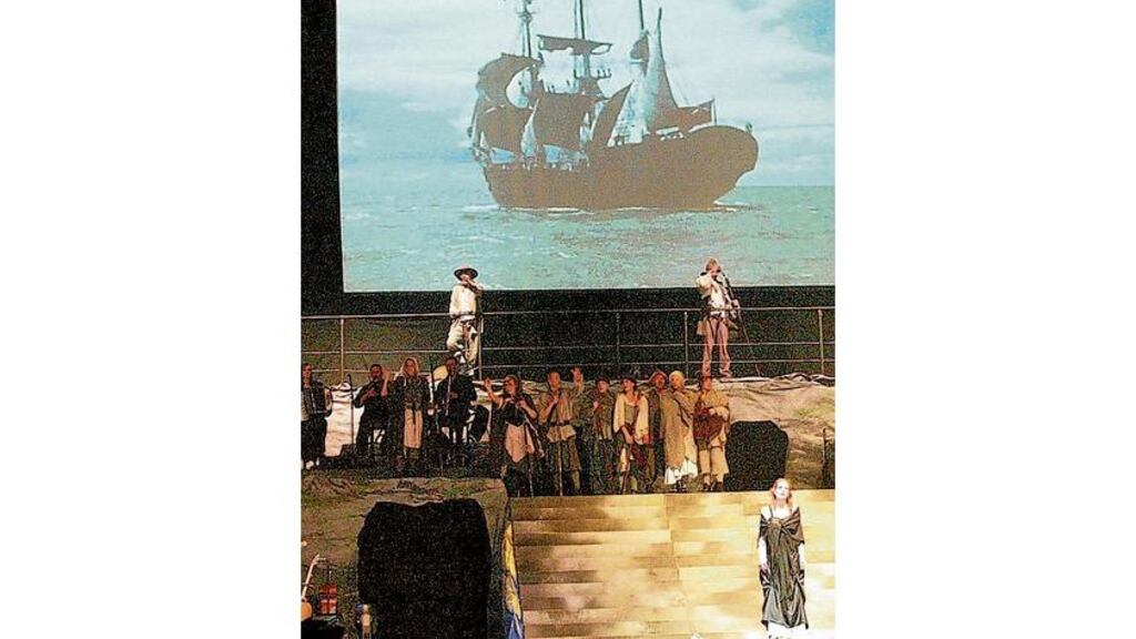 The stage show On Eagle's Wing told the story of the Scots Irish and their migration to America in the century after they came to Ireland