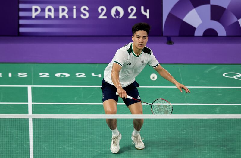 Nhat Nguyen during his win over Prince Dahal at Paris 2024. Photograph: Ryan Byrne/Inpho