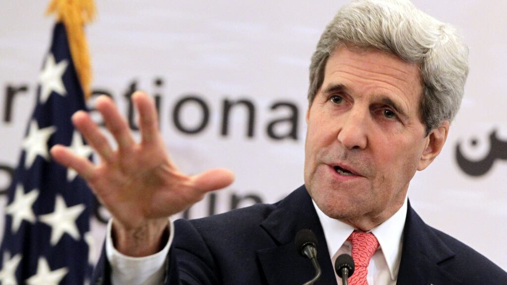John Kerry: “I have concerns that depending on what kind of Brexit takes place, it could have a negative impact on the progress made in the last 20 years... We have to see how this is going to be resolved.” File photograph: Khaled Elfiqi/EPA