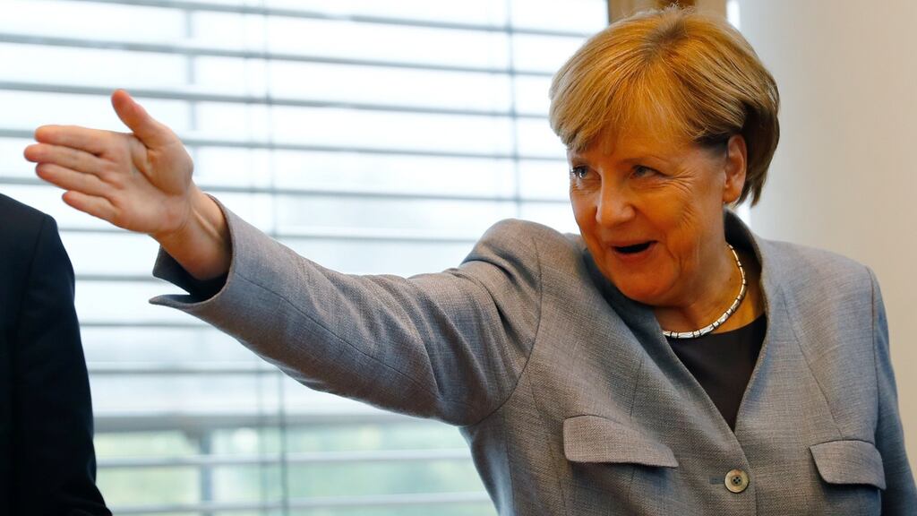 German chancellor Angela Merkel: the AfD is now her biggest challenge. Photograph: Reuters/Kai Pfaffenbach