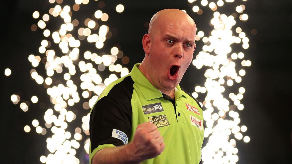 Michael Van Gerwen won £500,000 on New Year’s Day for collecting the PDC title. Photograph: Steven Paston/PA Wire