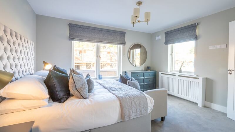 Dual aspect bedroom in a showhouse in Beechpark