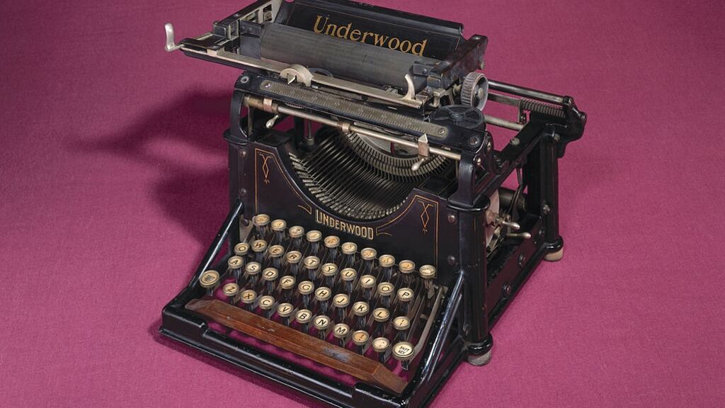 In an always-competitive field, Risteard Ó Foghludha, who was a recording clerk at the first meeting of Dáil Éireann, and for many years also worked for the Underwood Typewriter Company, must have been the supreme Irish language pedant of his era. Photograph: Getty Images