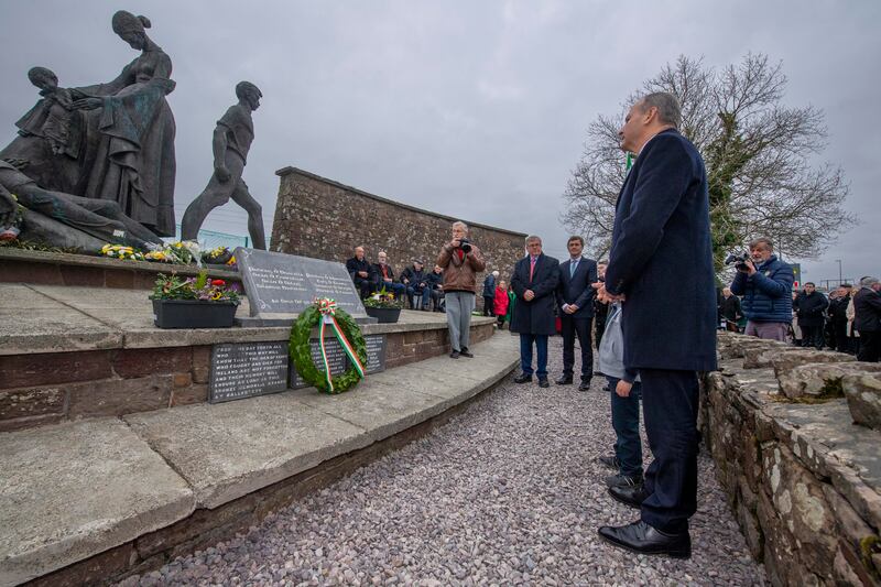 A commemoration of the Ballyseedy massacre in Tralee, Co Kerry, in March 2023. Photograph: Domnick Walsh