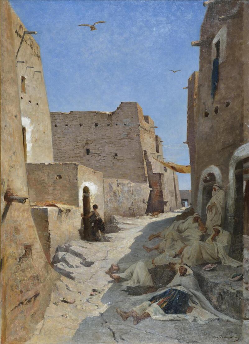 La Rue Bab-el-Gharbi à Laghouat, by Eugène Fromentin. Photograph: Musée de la Chartreuese