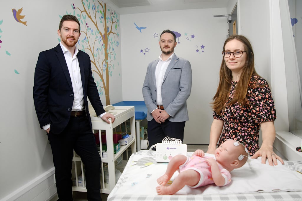 UCC spin-out NeuroBell co-founders Dr Mark O’Sullivan, Colm Murphy and Dr Alison O’Shea. Photograph: NeuroBell