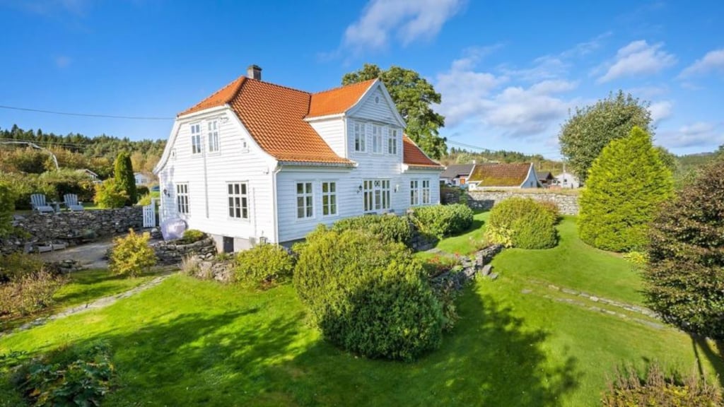 This  four-bedroom detached house is  just 40 minutes outside  Bergen