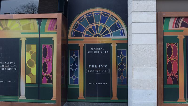 One Molesworth Street on the corner of Dawson Street and Molesworth, which will house the Ivy restaurant. Photograph: Bryan Meade