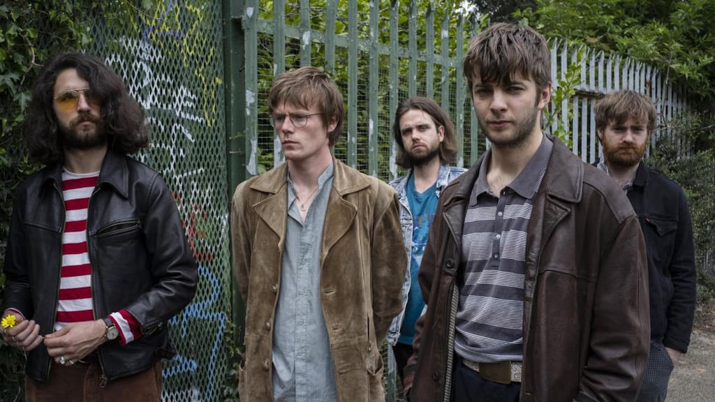 Fontaines DC: Carlos O’Connell, Conor Curley, Conor Deegan, Grian Chatten and Tom Coll. Photograph: Paulo Nunes dos Santos/New York Times