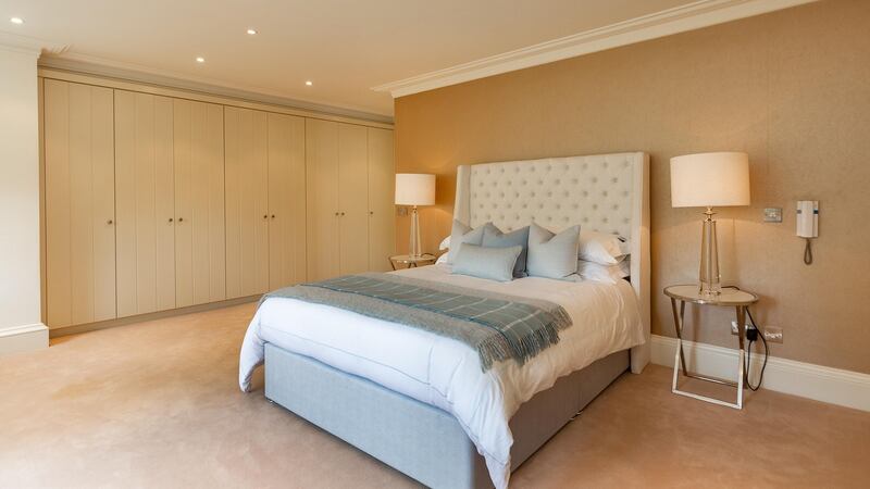 One of the four large bedrooms