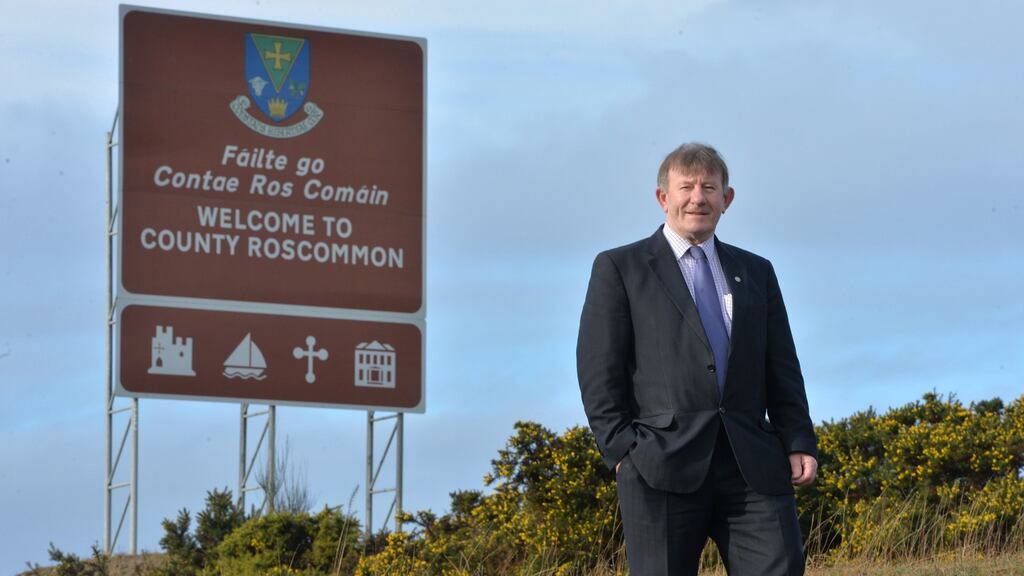 Chairman of the Save Roscommon group Tony Ward in Februrary. A proposal to change to boundary with Westmeath has met with fierce opposition in Roscommon. File photograph: Alan Betson/The Irish Times