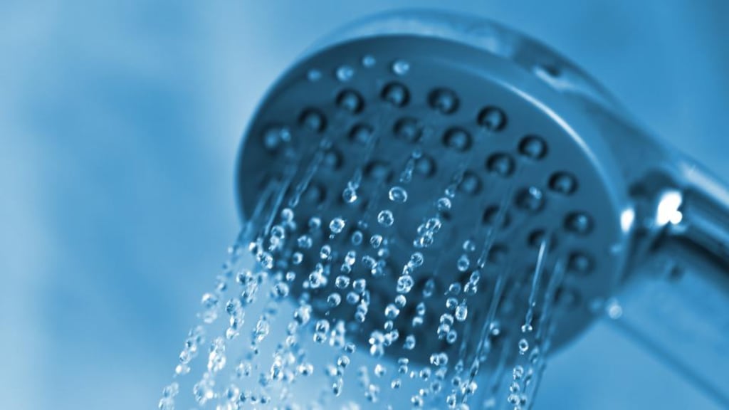 A study of the showering habits of 100 families over a 10-day period (or 2,600 showers) by multi-national consumer goods firm Unilever found that the average shower lasted for eight minutes and used 62 litres of water. Photograph: Getty Images.