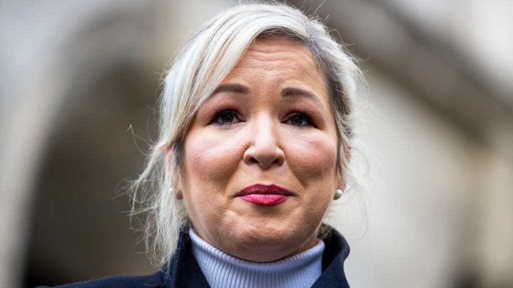 Deputy First Minister Michelle O’Neill has said the North is set to be overwhelmed by the new Omicron Covid-19 variant ‘very soon’. Photograph: Liam McBurney/PA Wire