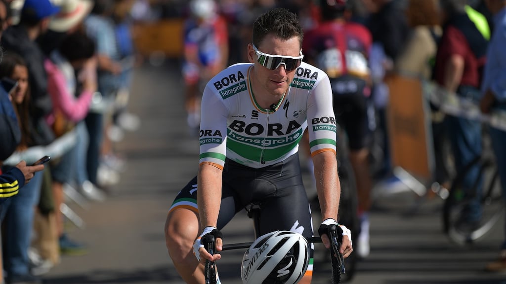 Sam Bennett: this week Deceuninck-QuickStep confirmed the signature of the Irishman  who spent  several seasons with the Bora-hansgrohe team. Photograph: Justin Setterfield/Getty
