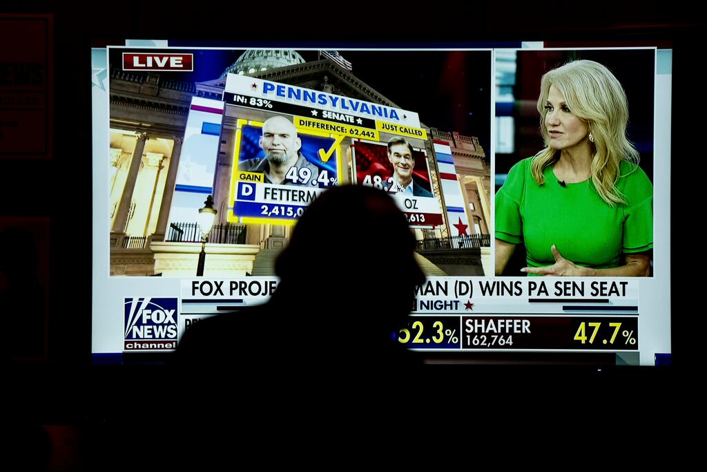 Fox News: major media outlets play a cruciall role in the coverage of US elections. Photograph: Haiyun Jiang/The New York Times