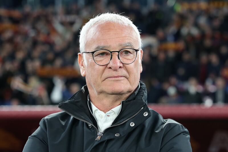 Claudio Ranieri, manager of of AS Roma. He insists he won’t reverse his decision to retire at the end of the season. Photograph: Paolo Bruno/Getty Images)