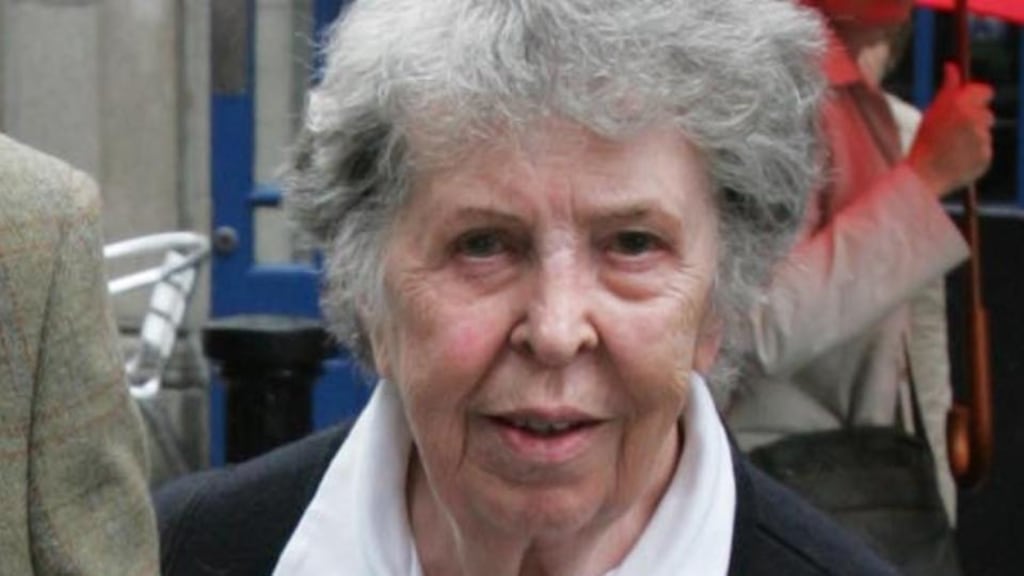 The female experience is at the heart of Máire Mhac an tSaoi’s work, the all-consuming passion in Ceathrúintí Mháire Ní Ógáin, maternal love in Codladh an Ghaiscígh and the fiercely eloquent poems she wrote upon the death of her husband, Conor Cruise O’Brien. Photograph: Matt Kavanagh