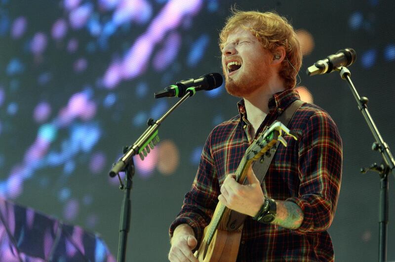 Ed Sheeran’s ÷ was among the top five most-streamed albums in Ireland. Photograph: Cyril Byrne
