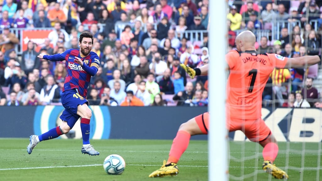 Lionel Messi is the type of player who comes along every 50 or 100 years, according to Marco van Basten. Photograph: Alex Caparros/Getty Images