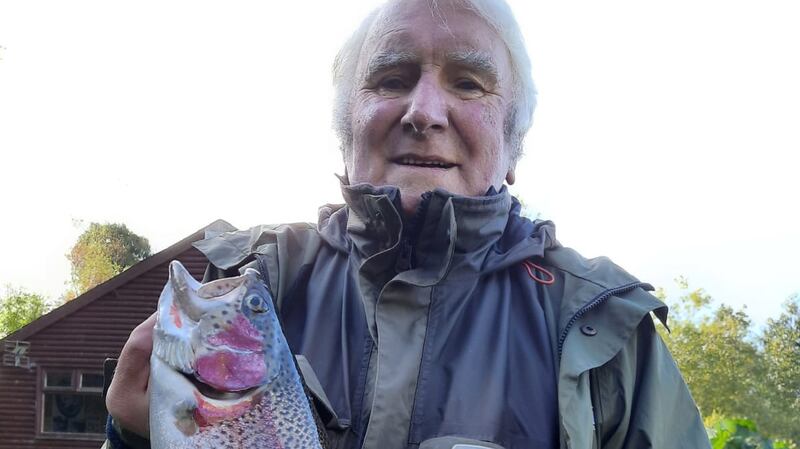 Annamoe Trout Fishery in Co Wicklow produced this magnificent rainbow trout for Dublin angler Tony McCrave