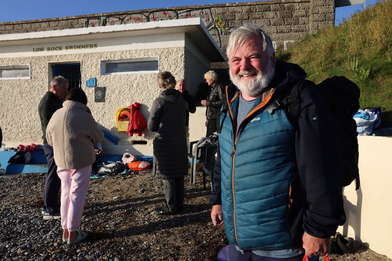 Sea swimmer Tim Kinsella in Malahide: The official bathing season runs from June 1st to September 15th. Photograph: Dara Mac Dónaill