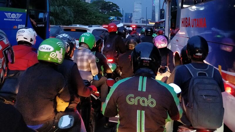 ‘Traffic jams are known in Indonesian as macet, and macet defines your life here.’