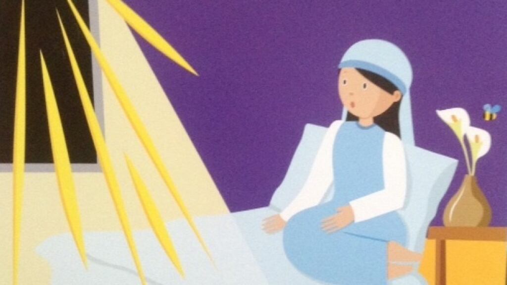 Mary says “yes”! Ilustration from the ‘Grow in Love’ religion course which is based on the Catholic Preschool and Primary Religious Education Curriculum.