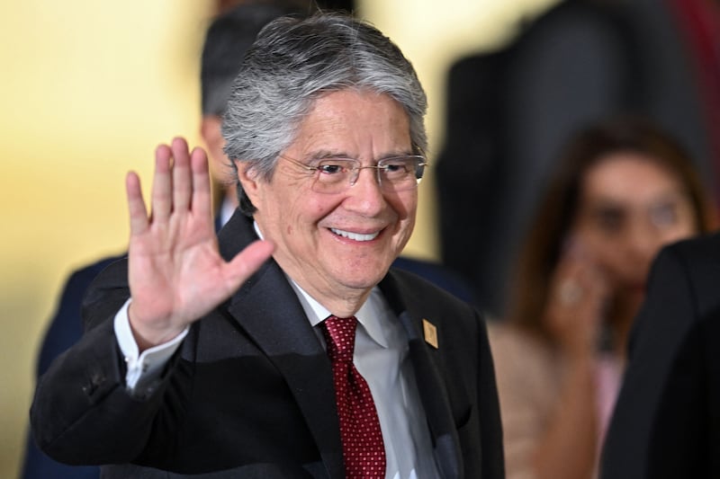 Ecuador's outgoing president Guillermo Lasso has been criticised for failing to get a grip on violence. Photograph: Evaristo Sa/AFP via Getty Images