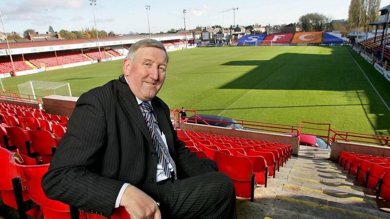 Ollie Byrne pictured in Tolka Park during his time as chief executive of Shels. Photo: Inpho