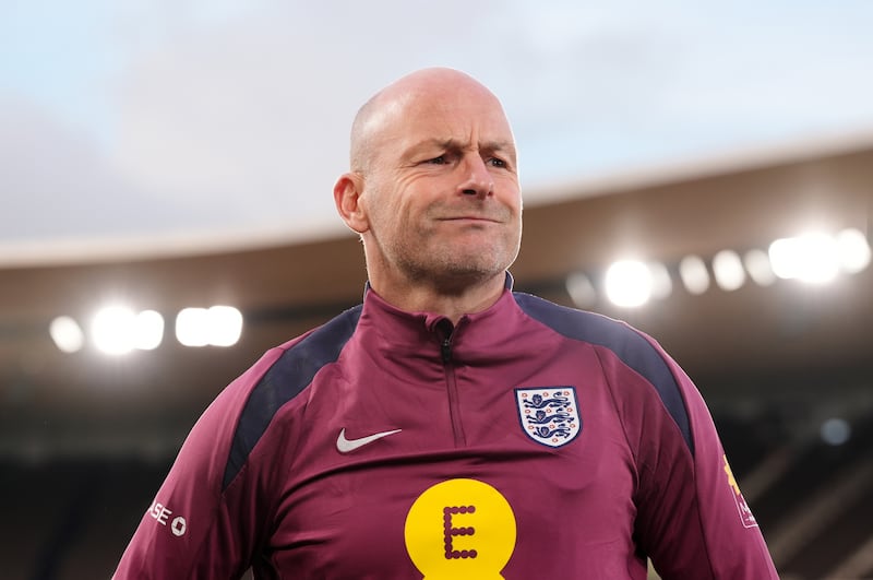 Lee Carsley ahead of England Nations League game against Finland on Sunday. Photograph: Bradley Collyer/PA