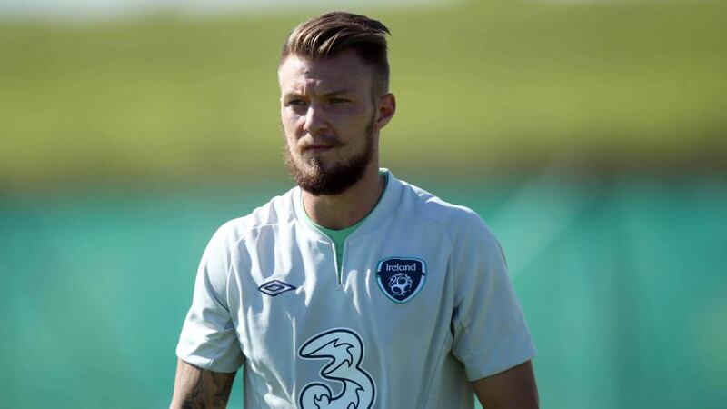 Norwich City’s Anthony Pilkington at Gannon Park in Malahide. Photograph: Donall Farmer/Inpho