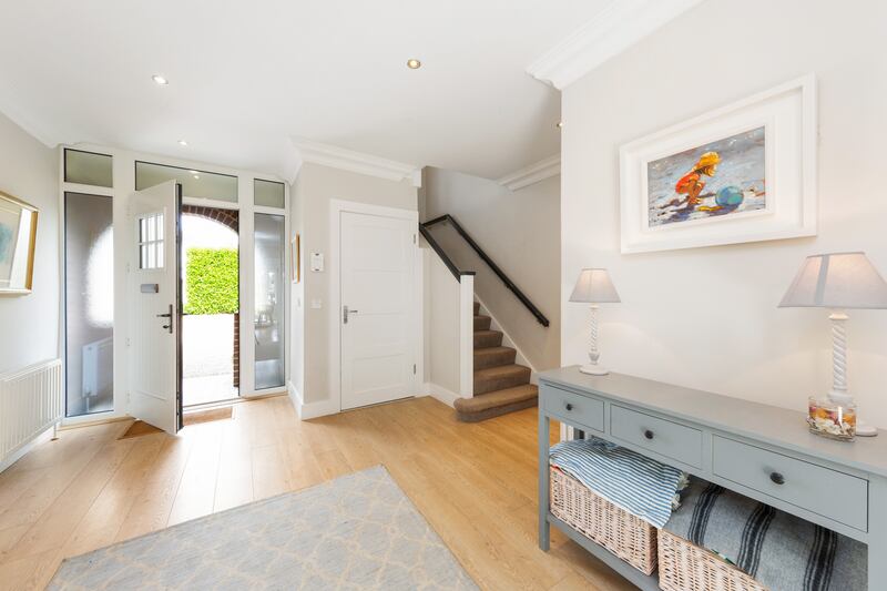 The spacious entrance hall.