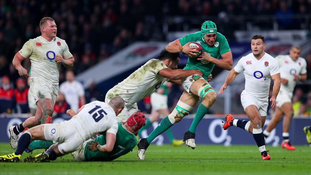 Ultan Dillane could play in Connacht’s game away to Edinburgh on Friday after his impressive debut off the bench for Ireland against England at Twickenham. Photograph: Clive Mason/Getty Images