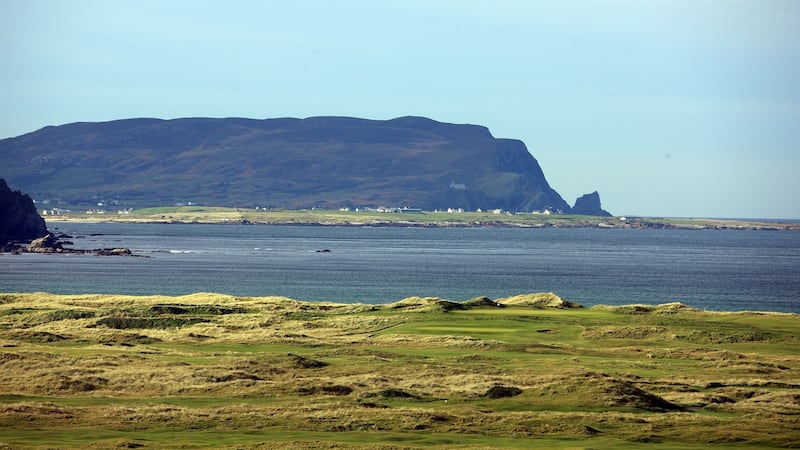 The 14th hole on the Old Links at Ballyliffin golf club. Photograph: Getty Images