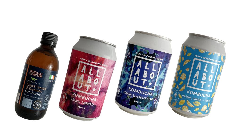 All About Kombucha: The range includes Prokulture Blood Orange & Turmeric, Organic Raspberry, Organic Blueberry & Mint, and Organic Ginger & Lemon