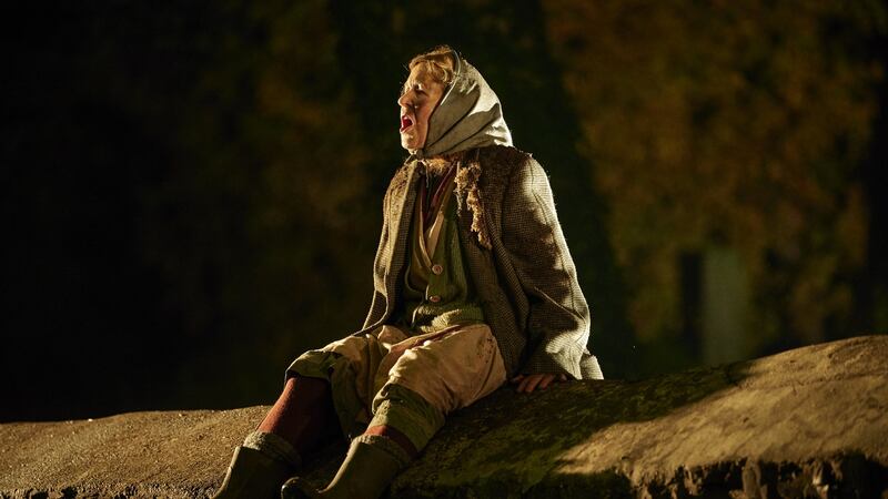 Bríd Ní Neachtáin in the Abbey Theatre’s production of The Great Hunger by Patrick Kavanagh at IMMA. Photograph: Ros Kavanagh