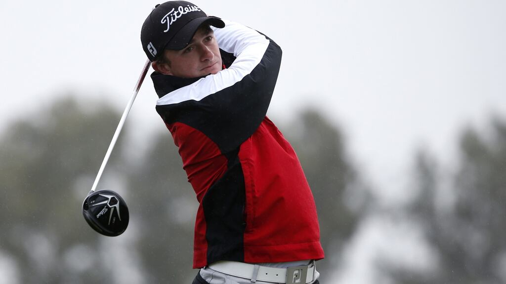 Paul Dunne in action during the Farmers Insurance Open in San Diego, California. Photograph: Sean M. Haffey/Getty Images