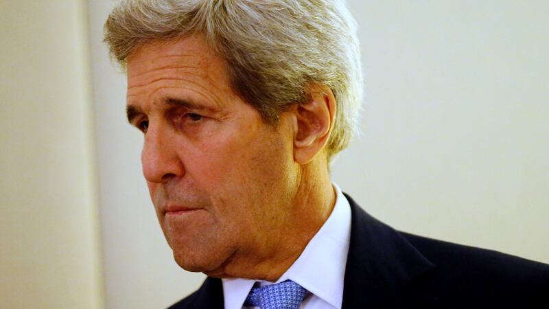 US secretary of state John Kerry: “We’re getting closer to a place of understanding, but we have some work to do, and that’s why we’re here.” Photograph: Denis Balibouse/Reuters